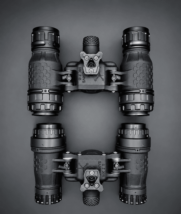 LAB NVS MK2 16mm complete unit | Light Articulated Binocular - Night Vision System | Silicate Systems
