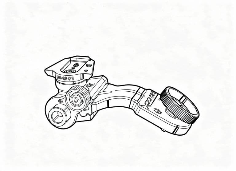 Monocular mounting arm (J-Arm)