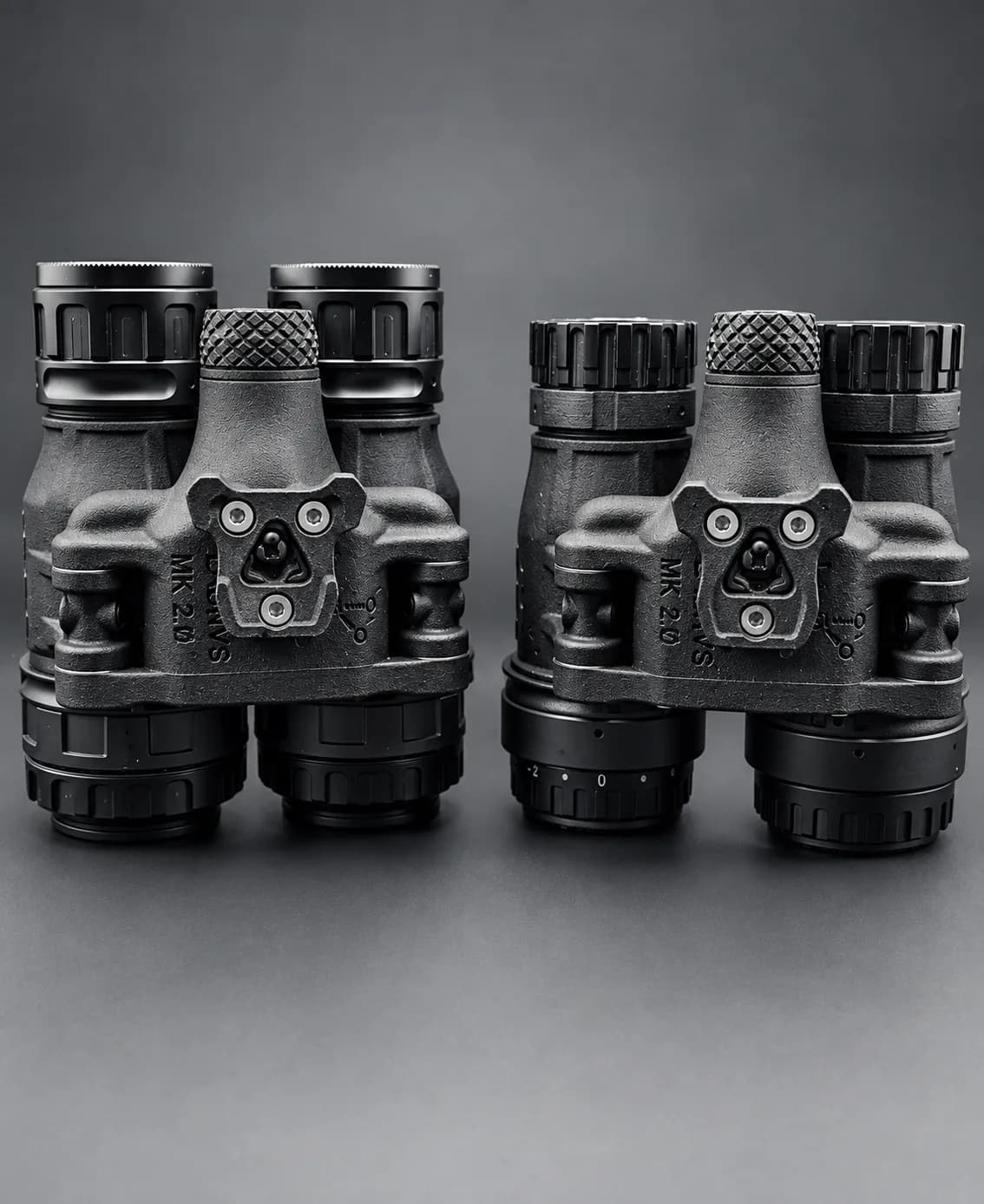LAB-NVS MK2 16 mm and 18 mm side by side, front view